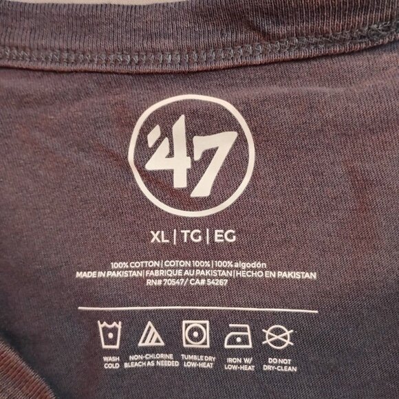 Men's 47 Brand Dallas Cowboys Crewneck Short Sleeve T-shirt Navy - Picture 7 of 8